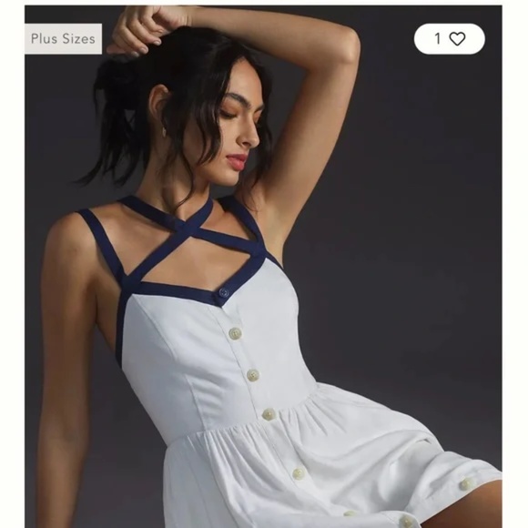 Anthropologie Maeve Button Front Midi Dress - Picture 4 of 16